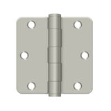 Deltana - 3-1/2'' x 3-1/2'' x 1/4'' Radius Hinge, HD - Brushed Nickel