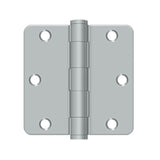 Deltana - 3-1/2'' x 3-1/2'' x 1/4'' Radius Hinge, HD - Brushed Chrome