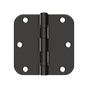 Deltana - 3-1/2'' x 3-1/2'' x 5/8'' Radius Hinge, Ball Bearing - Oil-rubbed Bronze