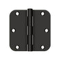 Deltana - 3-1/2'' x 3-1/2'' x 5/8'' Radius Hinge, Residential Thickness - Oil-rubbed Bronze