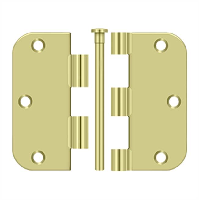 Deltana - 3-1/2'' x 3-1/2'' x 5/8'' Radius Hinge, Residential Thickness - Zinc Dichromate