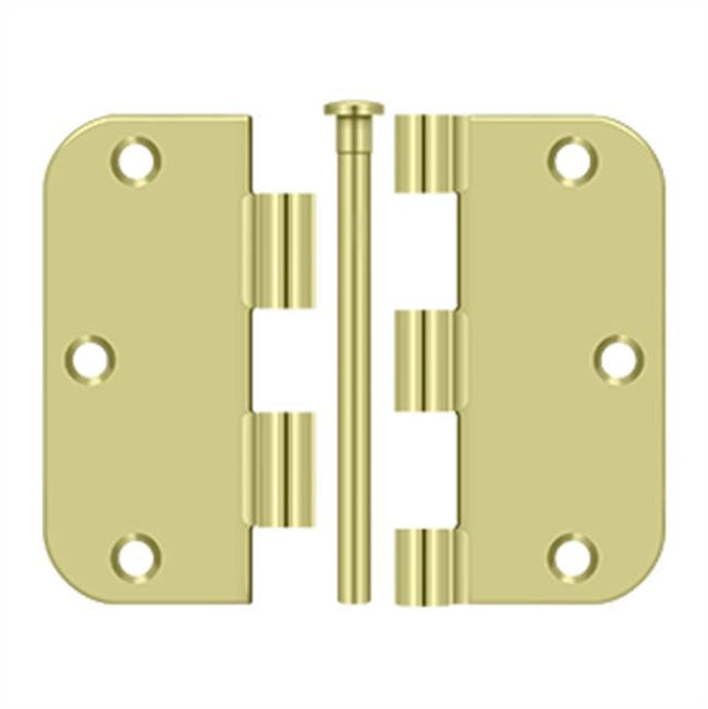 Deltana - 3-1/2'' x 3-1/2'' x 5/8'' Radius Hinge, Residential Thickness - Zinc Dichromate