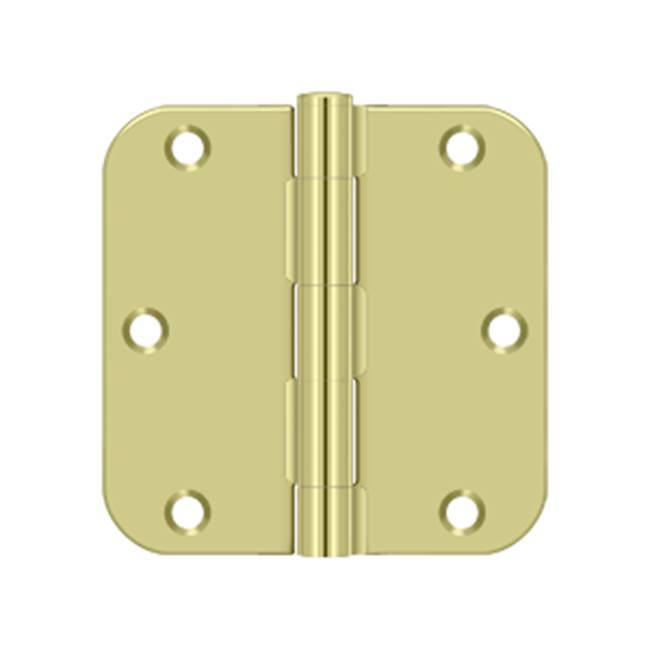 Deltana - 3-1/2'' x 3-1/2'' x 5/8'' Radius Hinge, Residential Thickness - Zinc Dichromate