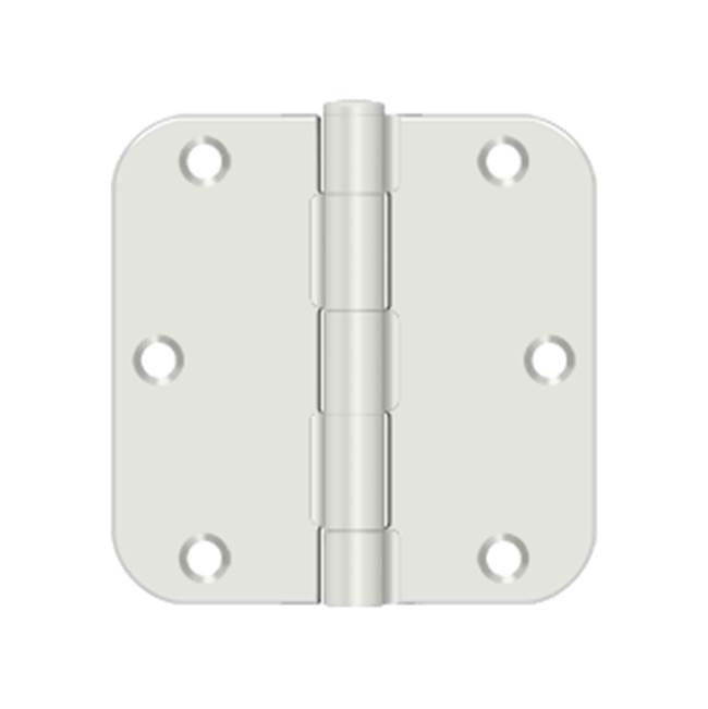 Deltana - 3-1/2'' x 3-1/2'' x 5/8'' Radius Hinge, Residential Thickness - Prime Coat White