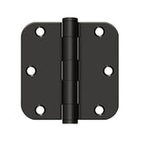 Deltana - 3-1/2'' x 3-1/2'' x 5/8'' Radius Hinge, HD - Oil-rubbed Bronze
