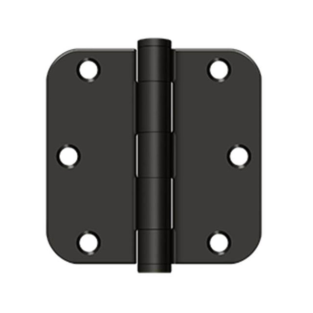 Deltana - 3-1/2'' x 3-1/2'' x 5/8'' Radius Hinge, HD - Oil-rubbed Bronze