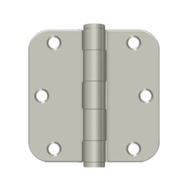 Deltana - 3-1/2'' x 3-1/2'' x 5/8'' Radius Hinge, HD - Brushed Nickel