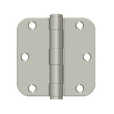 Deltana - 3-1/2'' x 3-1/2'' x 5/8'' Radius Hinge, HD - Brushed Nickel