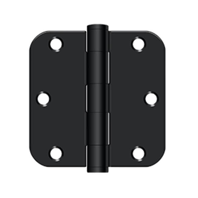 Deltana - 3-1/2'' x 3-1/2'' x 5/8'' Radius Hinge, HD - Paint Black