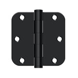 Deltana - 3-1/2'' x 3-1/2'' x 5/8'' Radius Hinge, HD - Paint Black