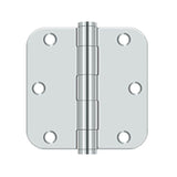 Deltana - 3-1/2'' x 3-1/2'' x 5/8'' Radius Hinge, HD - Polished Chrome