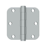 Deltana - 3-1/2'' x 3-1/2'' x 5/8'' Radius Hinge, HD - Brushed Chrome