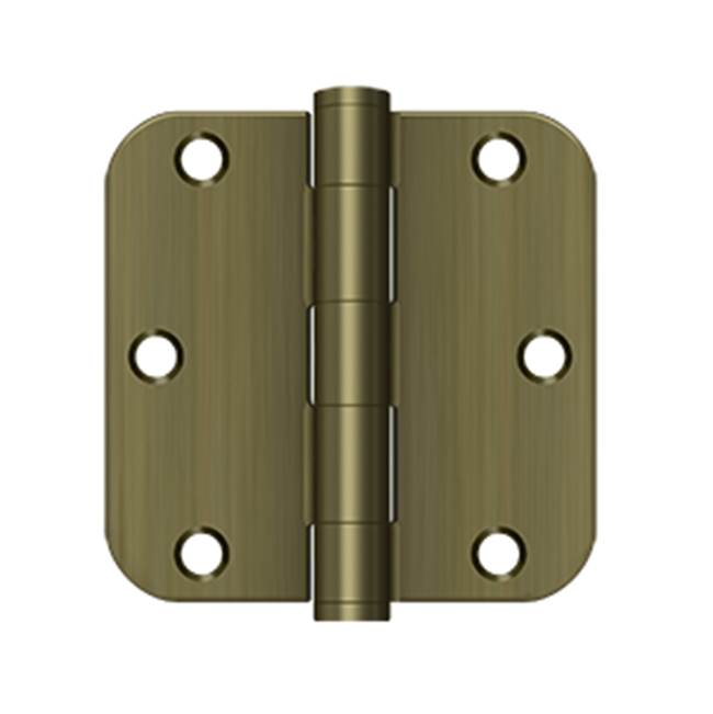 Deltana - 3-1/2'' x 3-1/2'' x 5/8'' Radius Hinge, HD - Antique Brass