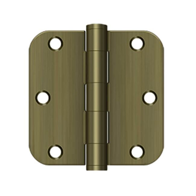 Deltana - 3-1/2'' x 3-1/2'' x 5/8'' Radius Hinge, HD - Antique Brass
