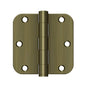 Deltana - 3-1/2'' x 3-1/2'' x 5/8'' Radius Hinge, HD - Antique Brass
