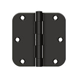 Deltana - 3-1/2'' x 3-1/2'' x 5/8'' Radius Hinge, Residential Thickness - Oil-rubbed Bronze