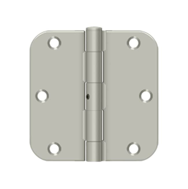 Deltana - 3-1/2'' x 3-1/2'' x 5/8'' Radius Hinge, Residential Thickness - Brushed Nickel