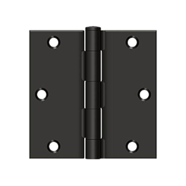 Deltana - 3-1/2'' x 3-1/2'' Square Hinge - Oil-rubbed Bronze