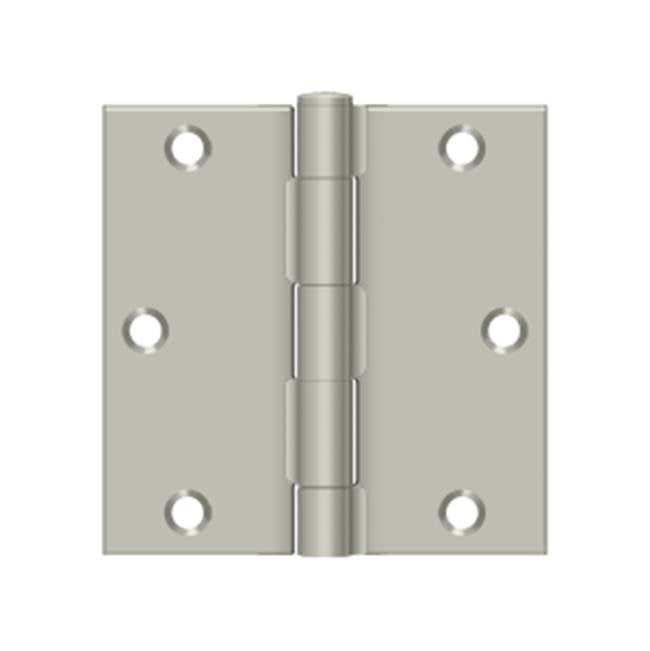 Deltana - 3-1/2'' x 3-1/2'' Square Hinge - Brushed Nickel