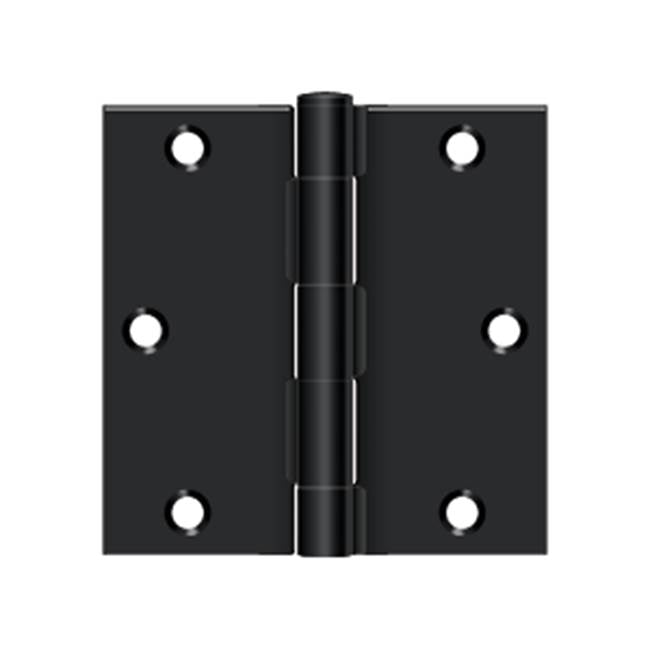 Deltana - 3-1/2'' x 3-1/2'' Square Hinge - Paint Black