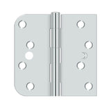Deltana - 4'' x 4'' x 5/8'' x SQ Hinge - Polished Chrome
