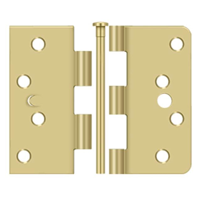Deltana - 4'' x 4'' x 5/8'' x SQ Hinge - Brushed Brass