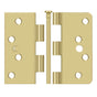 Deltana - 4'' x 4'' x 5/8'' x SQ Hinge - Brushed Brass