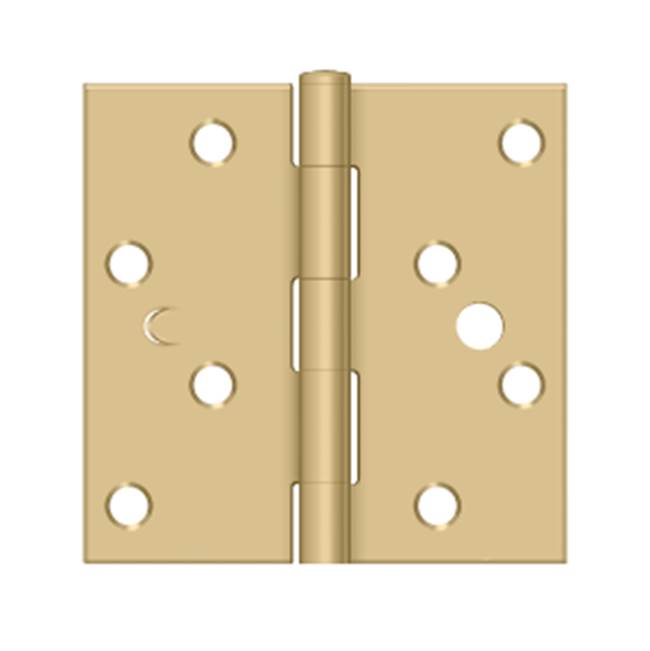Deltana - 4'' x 4'' Square Hinge - Brushed Brass