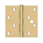 Deltana - 4'' x 4'' Square Hinge - Brushed Brass