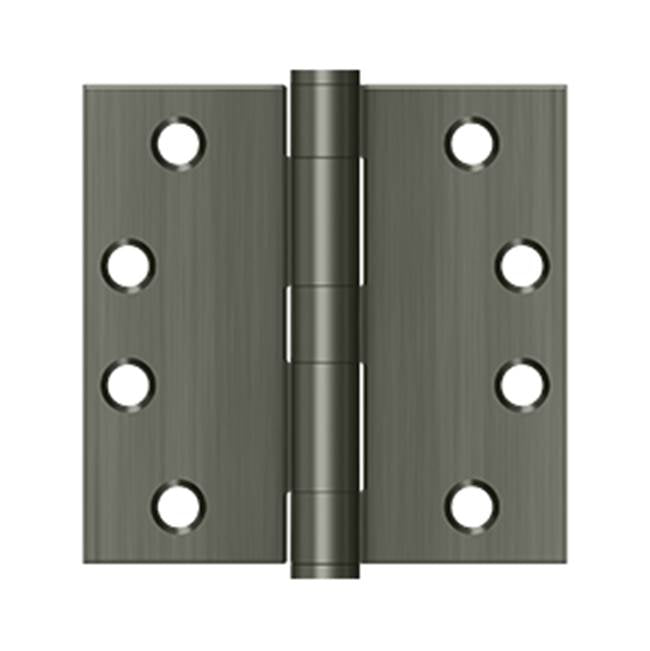 Deltana - 4'' x 4'' Square Hinge, HD - Antique Nickel