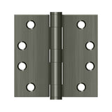 Deltana - 4'' x 4'' Square Hinge, HD - Antique Nickel