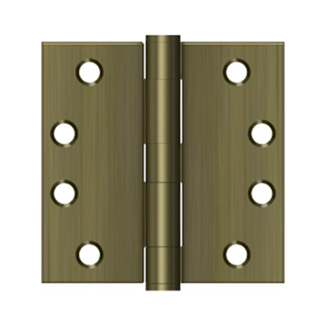Deltana - 4'' x 4'' Square Hinge, HD - Antique Brass