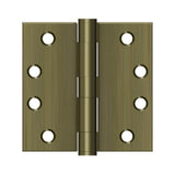 Deltana - 4'' x 4'' Square Hinge, HD - Antique Brass