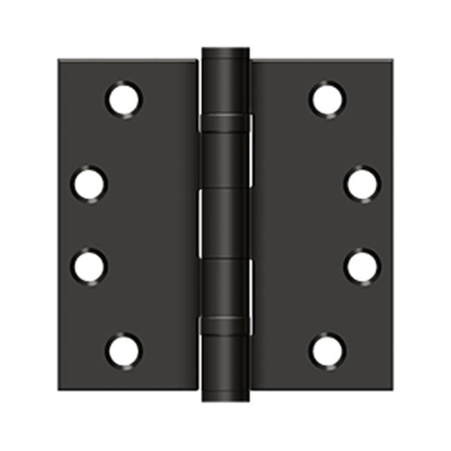 Deltana - 4'' x 4'' Square Hinge, HD, Ball Bearings - Oil-rubbed Bronze