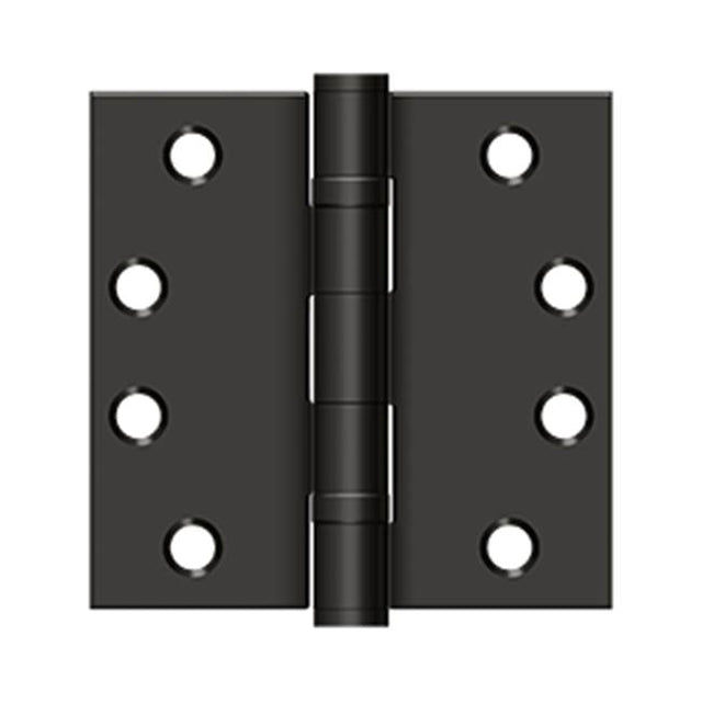 Deltana - 4'' x 4'' Square Hinge, HD, Ball Bearings - Oil-rubbed Bronze