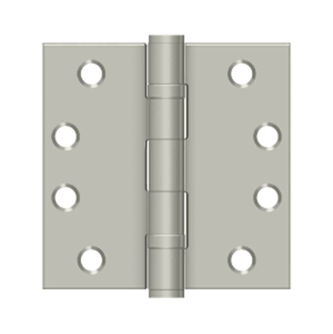 Deltana - 4'' x 4'' Square Hinge, HD, Ball Bearings - Brushed Nickel