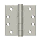 Deltana - 4'' x 4'' Square Hinge, HD, Ball Bearings - Brushed Nickel
