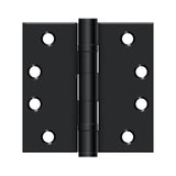 Deltana - 4'' x 4'' Square Hinge, HD, Ball Bearings - Paint Black