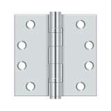 Deltana - 4'' x 4'' Square Hinge, HD, Ball Bearings - Polished Chrome