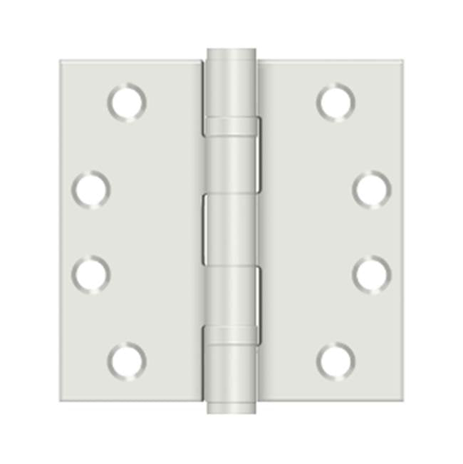 Deltana - 4'' x 4'' Square Hinge, HD, Ball Bearings - Prime Coat White