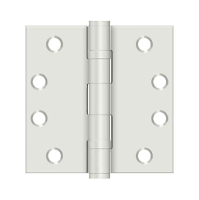Deltana - 4'' x 4'' Square Hinge, HD, Ball Bearings - Prime Coat White
