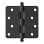 Deltana - 4'' x 4'' x 1/4'' Radius Hinge, w/ Ball Tips - Oil-rubbed Bronze