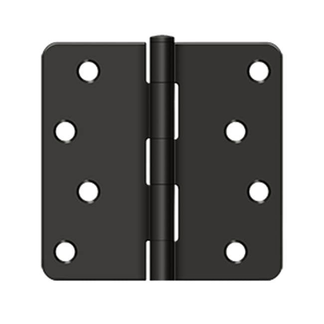 Deltana - 4'' x 4'' x 1/4'' Radius Hinge, Residential - Oil-rubbed Bronze