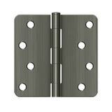 Deltana - 4'' x 4'' x 1/4'' Radius Hinge, Residential - Antique Nickel