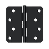 Deltana - 4'' x 4'' x 1/4'' Radius Hinge, Residential - Paint Black