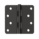 Deltana - 4'' x 4'' x 1/4'' Radius Hinge, Ball Bearings, Residential - Oil-rubbed Bronze