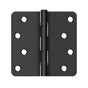Deltana - 4'' x 4'' x 1/4'' Radius Hinge, Ball Bearings, Residential - Oil-rubbed Bronze