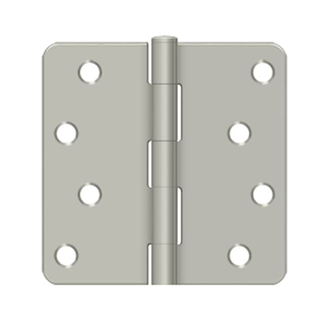 Deltana - 4'' x 4'' x 1/4'' Radius Hinge, Residential - Brushed Nickel