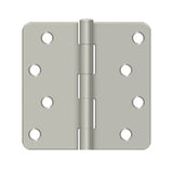 Deltana - 4'' x 4'' x 1/4'' Radius Hinge, Residential - Brushed Nickel