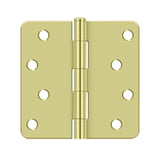 Deltana - 4'' x 4'' x 1/4'' Radius Hinge, Residential - Zinc Dichromate